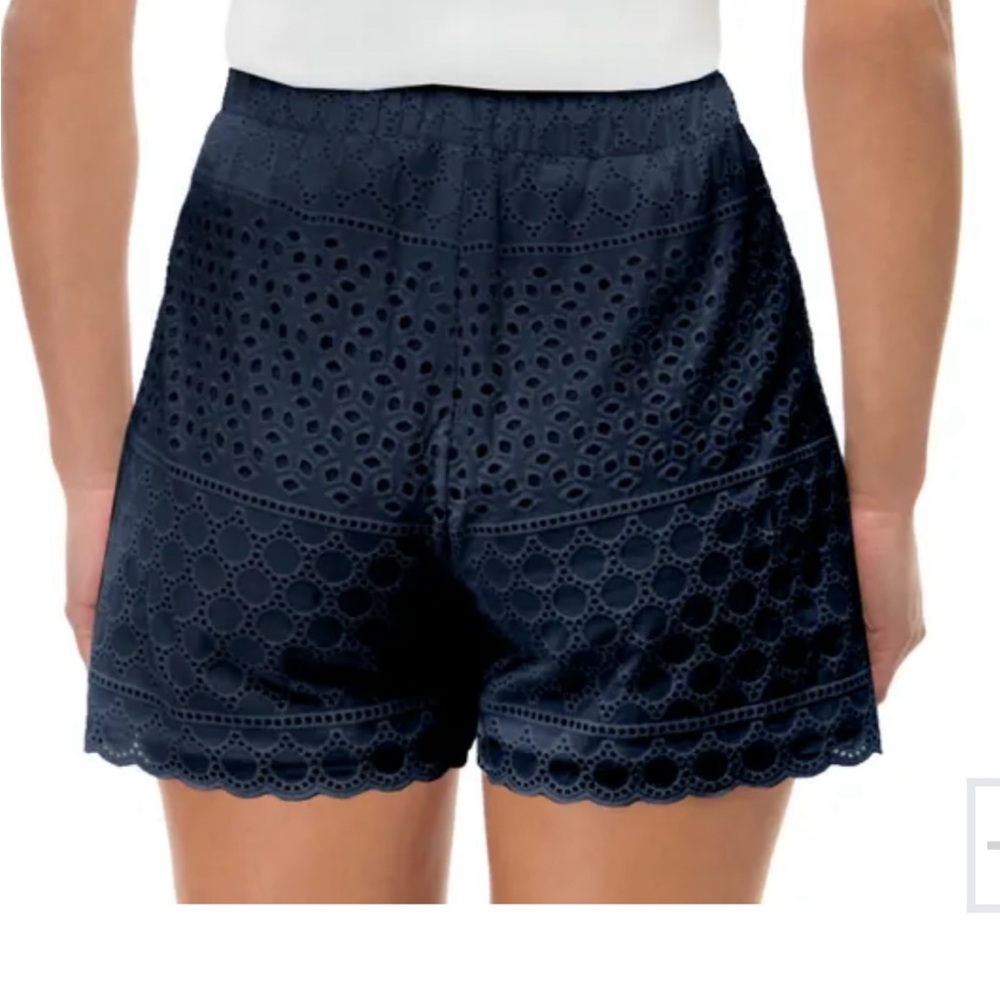 Gretchen Scott XL Navy Blue Shorty Short - Roadrunner Eyelet - Picture 2 of 7
